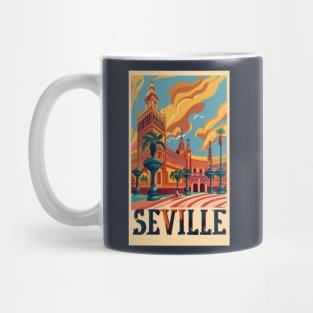 A Vintage Travel Art of Seville - Spain Mug